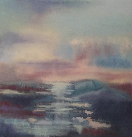 Avant la nuit 40 x 40 cm