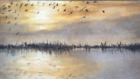 cr&eacute;puscule 40 X 60 cm